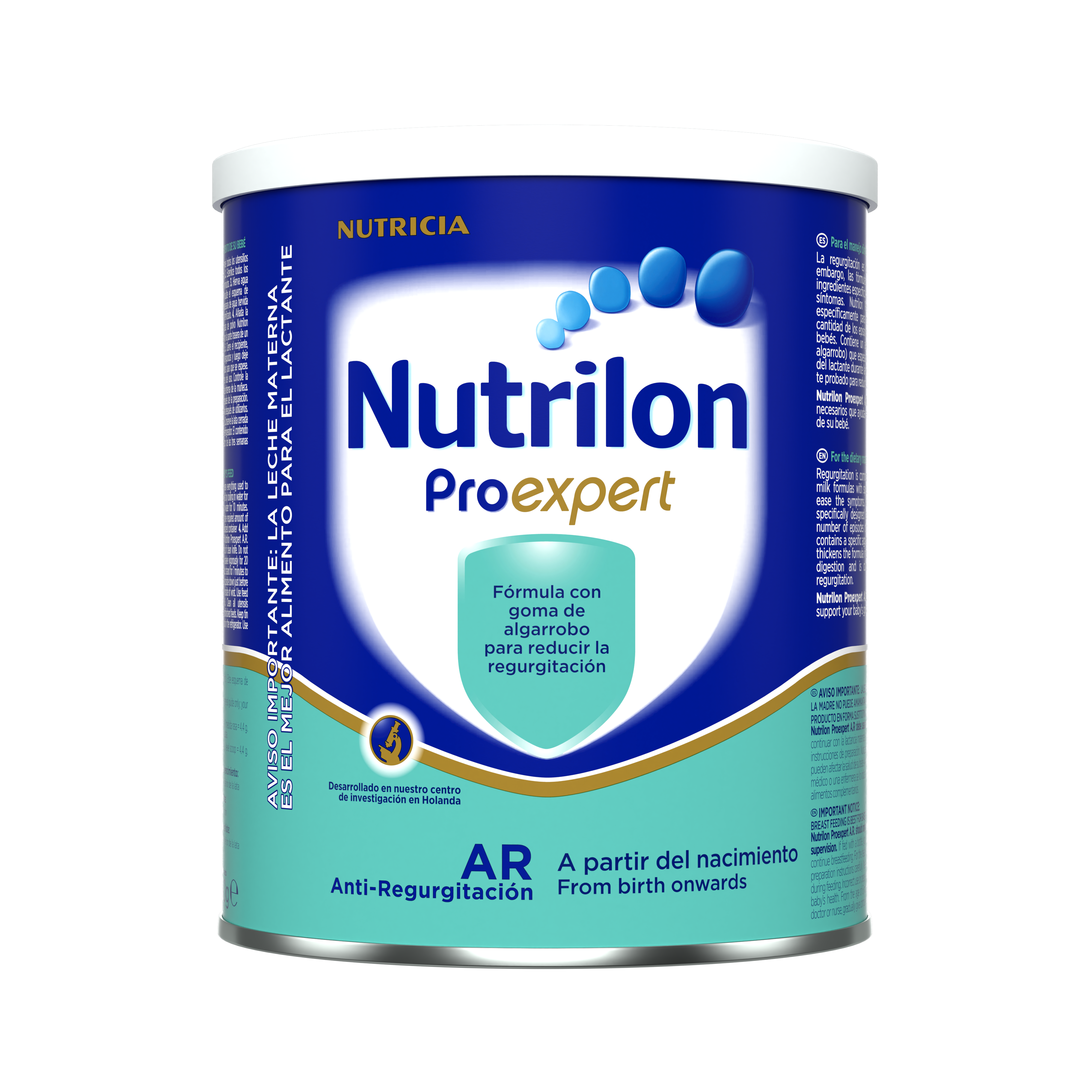 Nutrilon Proexpert AR fórmula polvo antireflujo antiregurgitación lata 400g para bebés a partir del nacimiento - Nutricia Ecuador