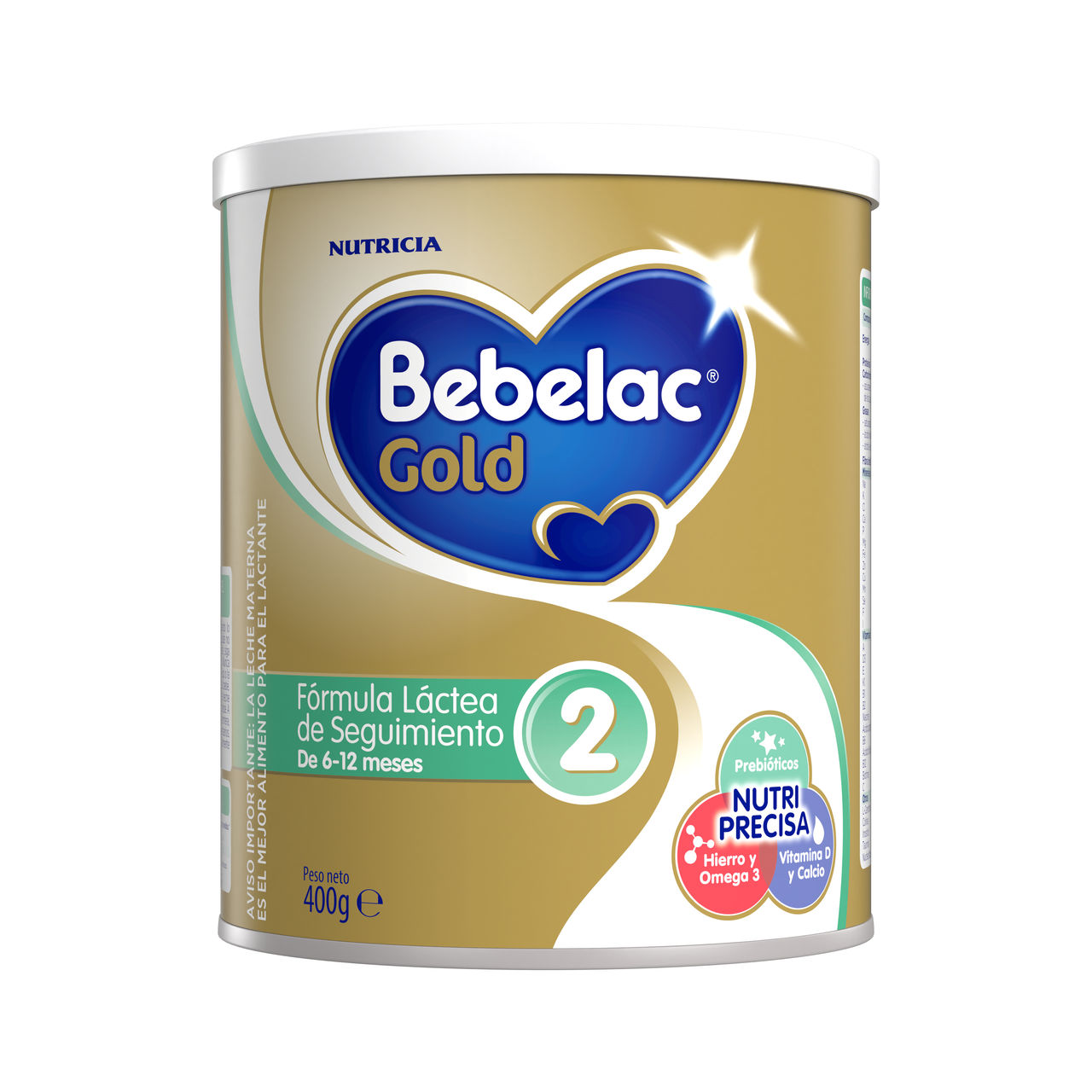 Bebelac ® Gold 2 fórmula láctea de seguimiento polvo para bebés 6 a 12 meses lata 400g - Bebelac Ecuador
