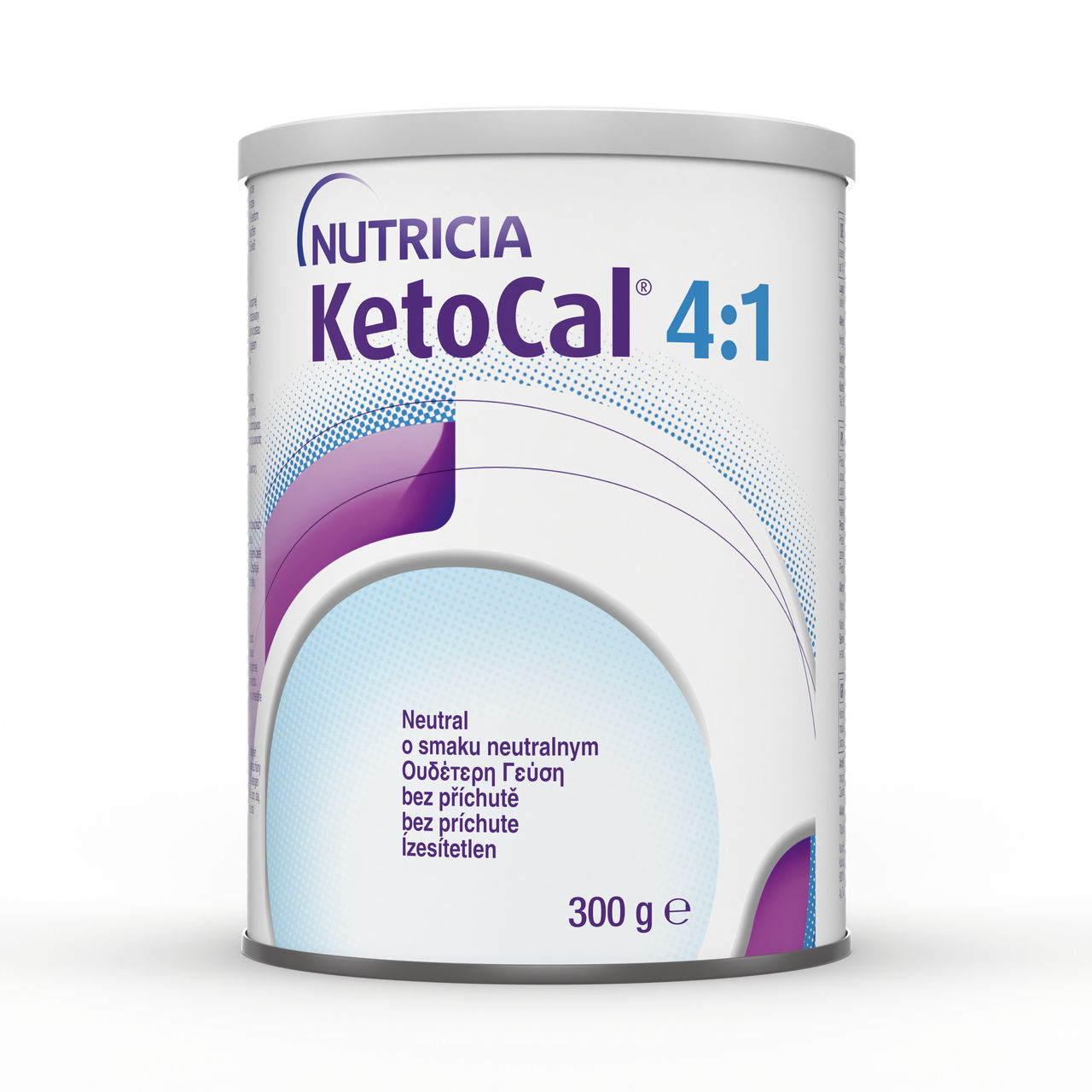 Nutricia KetoCal 4:1 brez okusa, 300 g – dietetični prehranski izdelek za posebne zdravstvene namene, namenjen ketogeni dieti pri obvladovanju epilepsije.